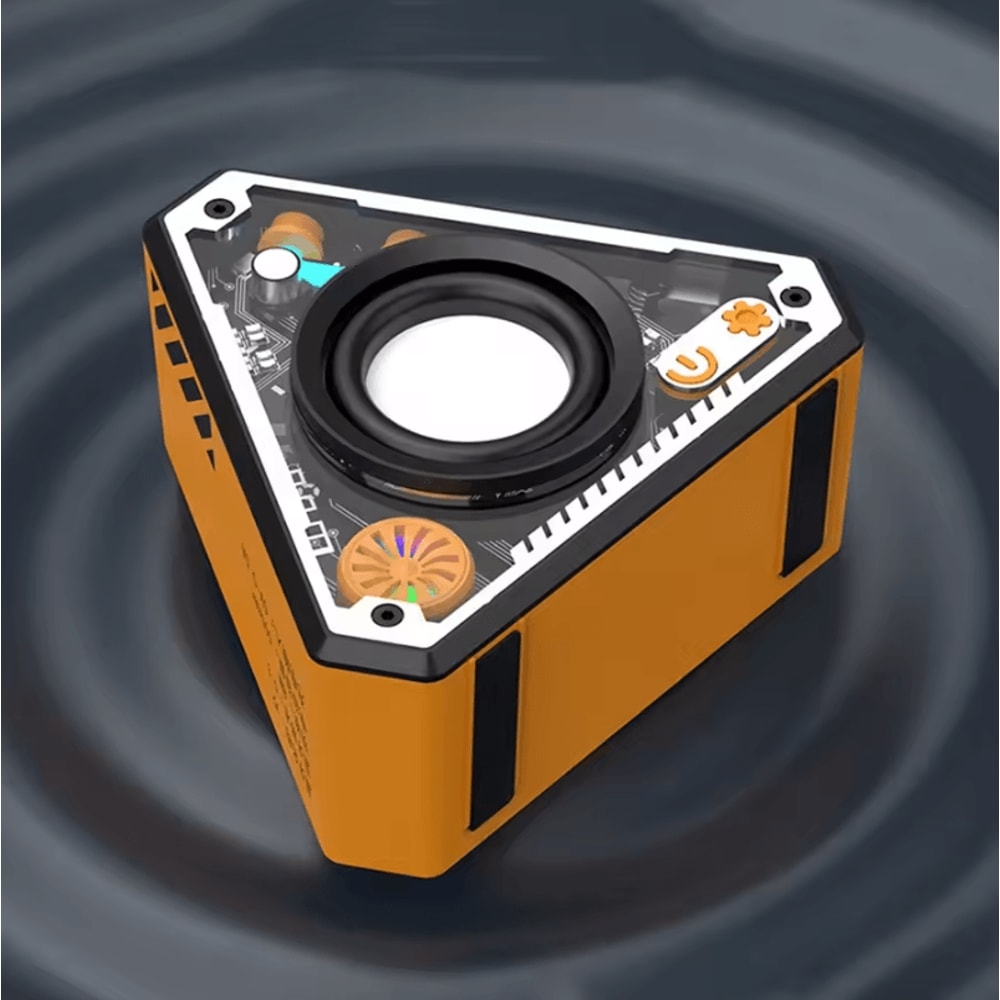 V2 Mecha Style Portable Bluetooth Speaker Mini Wireless Subwoofer With Stereo Sound For Outdoor An 8