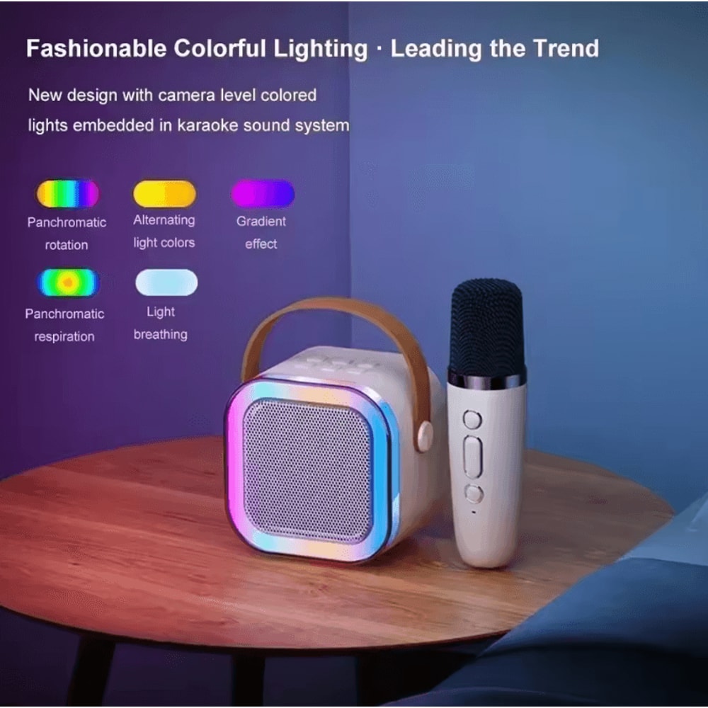 K12 NEW Portable Bluetooth Speaker Mini Wireless Audio With Microphone For Home Karaoke And Singin 4