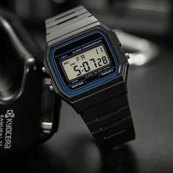 simple carre led sport watch – casual digital silicone mens watch with electronic display