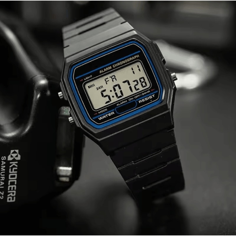 Simple Carre LED Sport Watch Casual Digital Silicone Mens Watch With Electronic Display 0