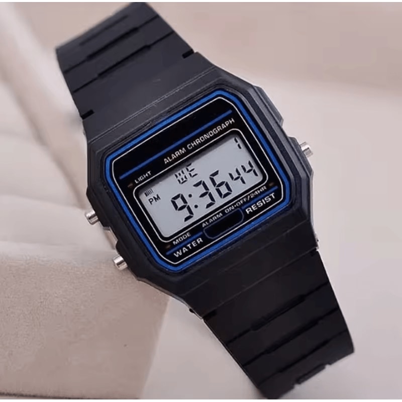 Simple Carre LED Sport Watch Casual Digital Silicone Mens Watch With Electronic Display 1