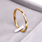 Ramos 2mm Stainless Steel Rings GoldColored AntiAllergy Couples Rings For Wedding And Bijouterie 0