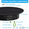 3Speed Electric Rotating Display Stand 360 Degree Turntable Jewelry Holder With Battery And USB Po 2