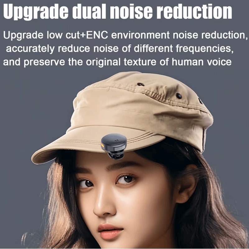 24GHz Wireless Lavalier Microphone Magnetic Suction ClipOn Mic With Charging Case For Plug And Pla 4