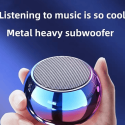 m3 small portable bluetooth speaker – wireless subwoofer with heavy metal gun design for outdoor activities