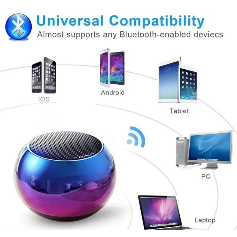 M3 Small Portable Bluetooth Speaker Wireless Subwoofer With Heavy Metal Gun Design For Outdoor Act 1