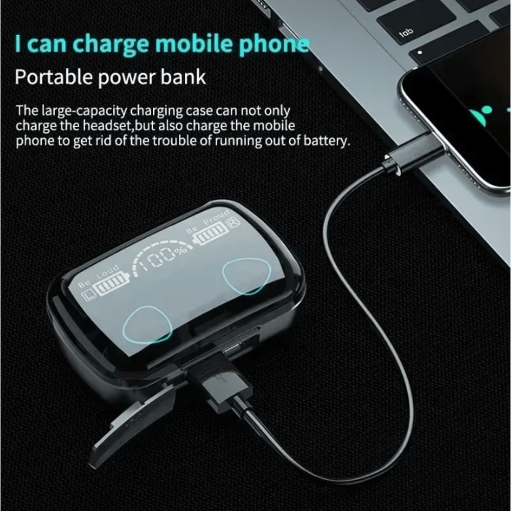 Original M10 Bluetooth Wireless Headphones Sports Stereo Noise Canceling Earbuds With Microphone A 4