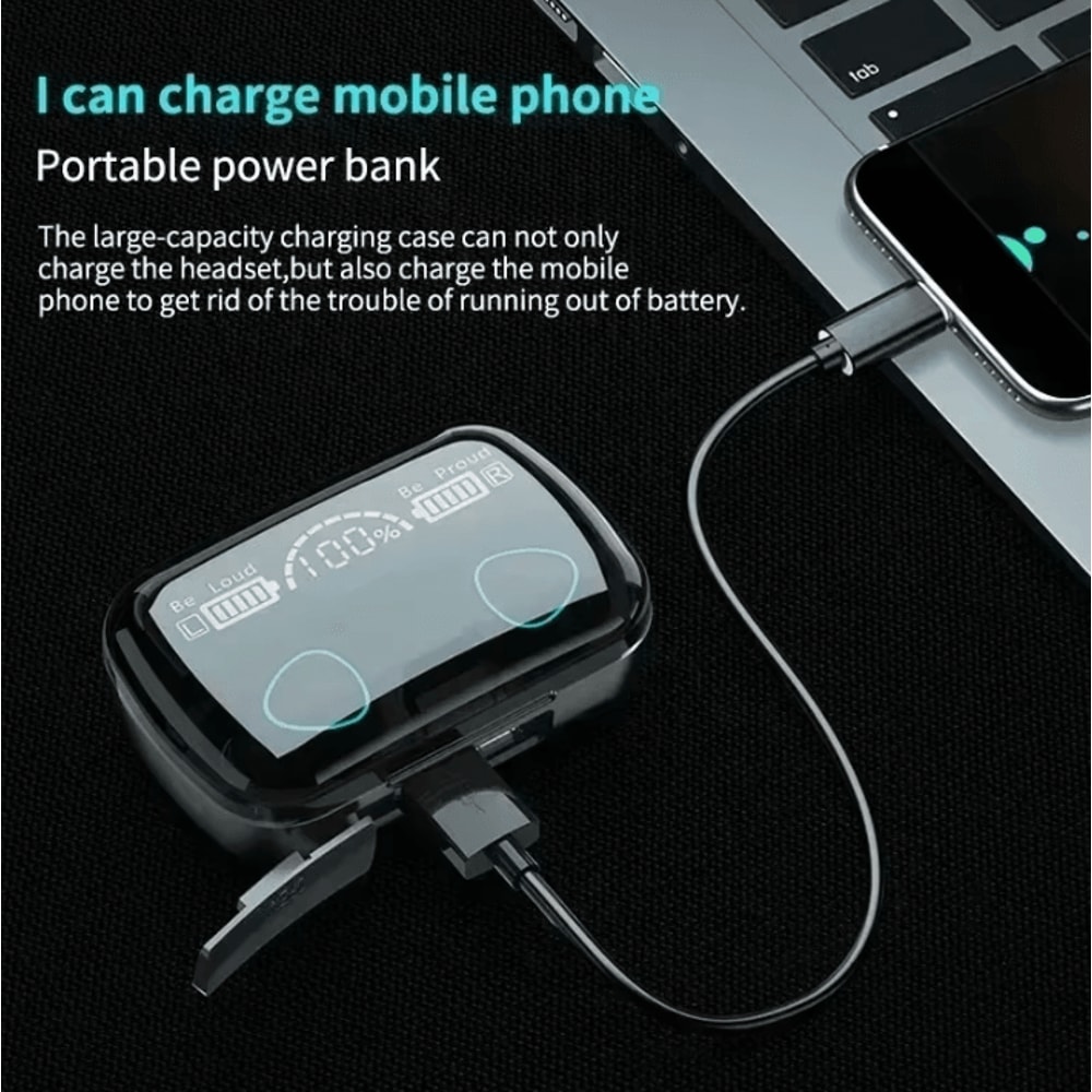 Original M10 Bluetooth Wireless Headphones Sports NoiseCanceling Stereo Earbuds With Microphone 5