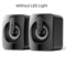 HIFI PC Stereo Speakers USB Wired Computer Sound System With LED Light And BuiltIn Microphone 6