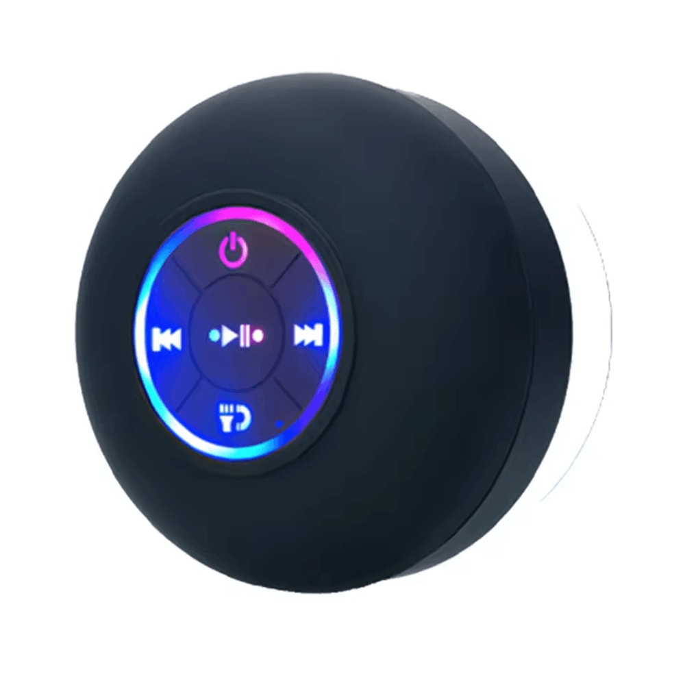 Portable Bluetooth Speaker LED IPX4 Waterproof Outdoor Loudspeaker With Suction Cup Mini Stereo So 7
