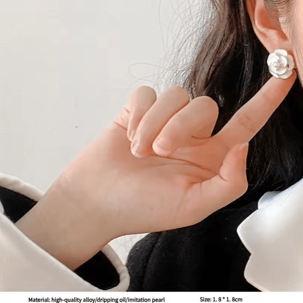 Korean Gold Color Hoop Earrings Elegant Geometric Statement Earrings Vintage Luxury Jewelry Gift F 7