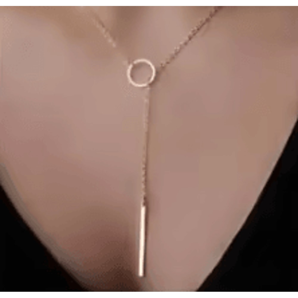 Fashion Simple Metal Round Necklace Elegant Ladies Minimalist Jewelry For Everyday Wear 5