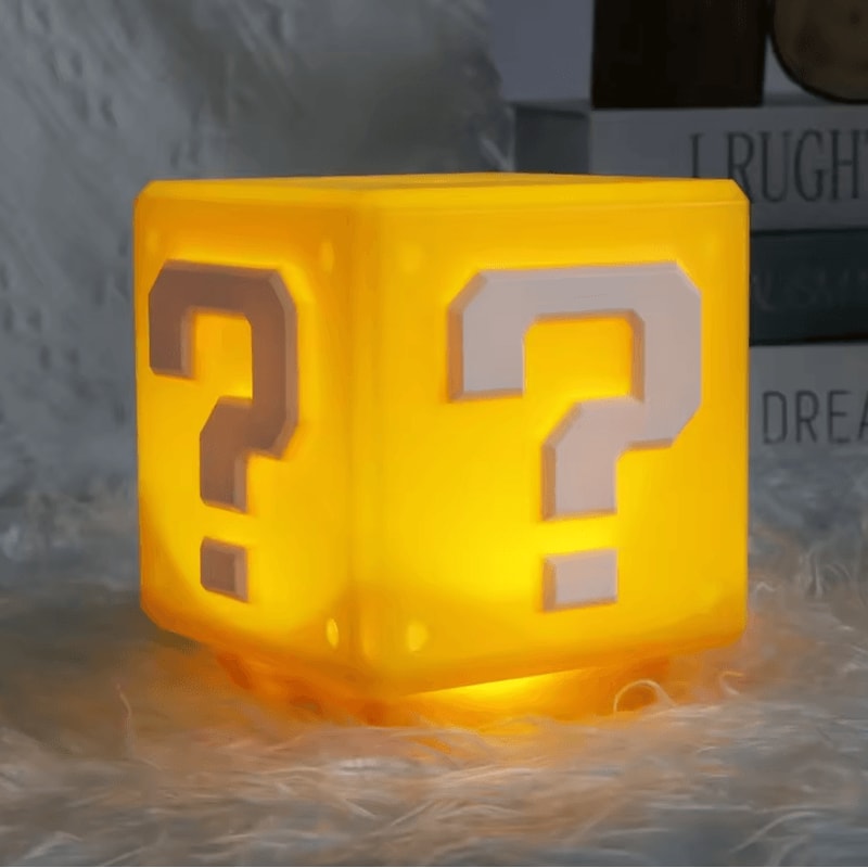 LED Question Mark Night Light With Music USB Rechargeable Anime Bedroom Lamp For Children 3