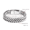 Stainless Steel Braided Bracelet Double Row Fish Scale Magnetic Buckle Bracelet With Keel Detail 8 5