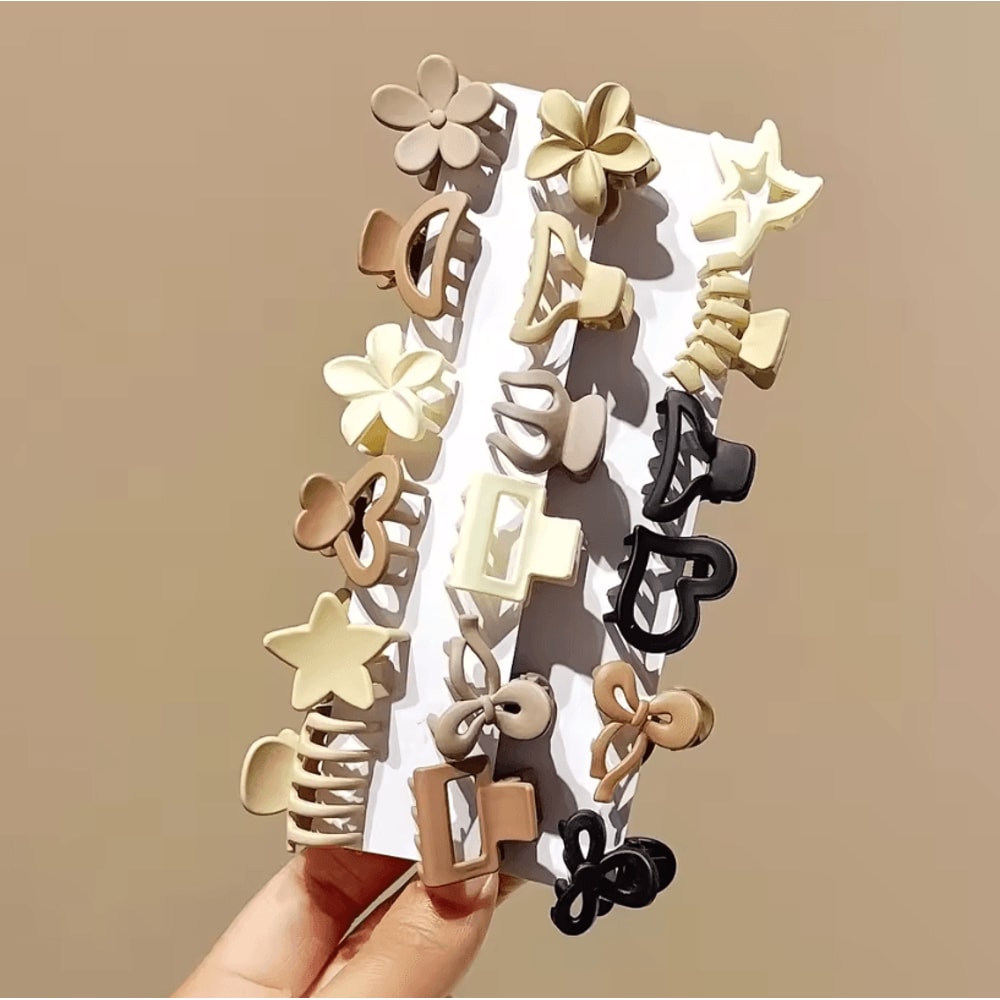 102030Piece Beige Small Hair Clips Set Cute Girls Hair Accessories For Daily Use And Special Occas 0
