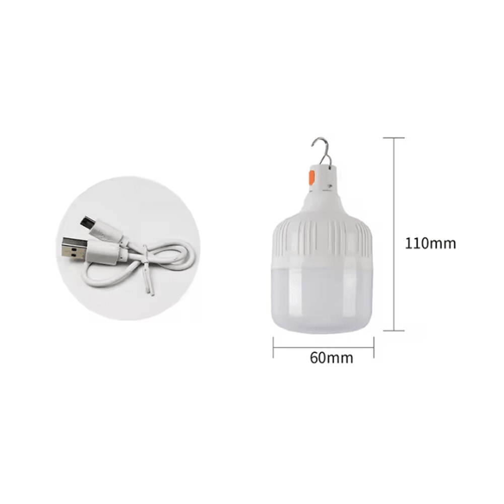 Multifunctional Rechargeable LED Camping Light Portable USB Charging Lantern With Hook Dimmable Ou 7
