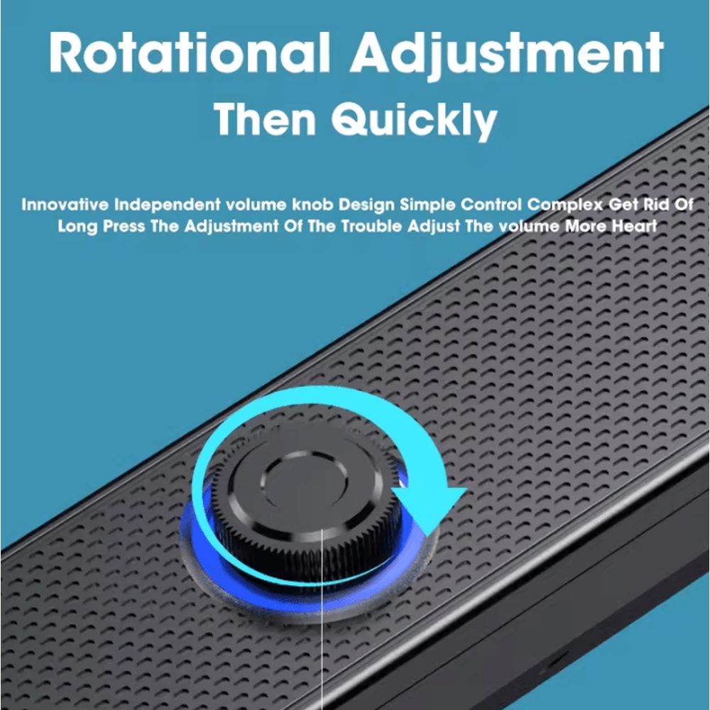 4D Surround Sound Bluetooth Soundbar With Subwoofer Powerful Wired Stereo Speaker For TV Computer 3