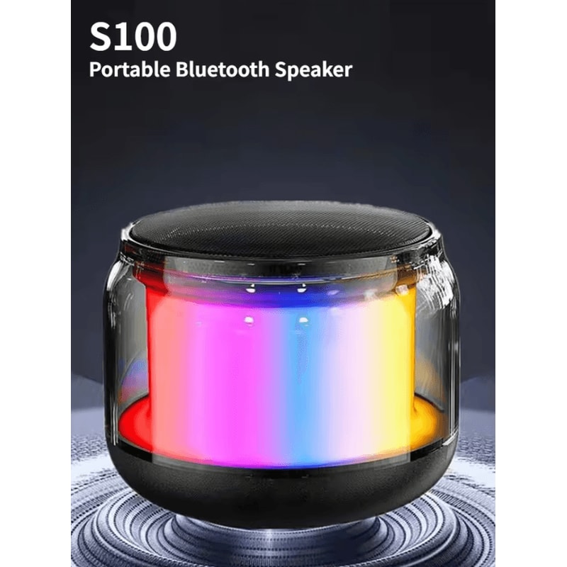 S100 Cool MultiFunctional Bluetooth Speaker Portable Outdoor And Home Audio With SciFi Inspired Des 1
