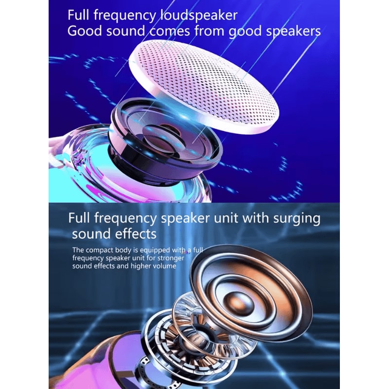 S100 Cool MultiFunctional Bluetooth Speaker Portable Outdoor And Home Audio With SciFi Inspired Des 4