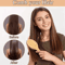 Marseilis Natural Bamboo Paddle Comb With Air Cushion For Scalp Massage AntiStatic Tangle Free Comb 3