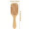 Marseilis Natural Bamboo Paddle Comb With Air Cushion For Scalp Massage AntiStatic Tangle Free Comb 8