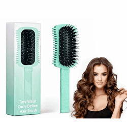 womens curls style comb and curl defining hair brush – bounce brush for volume and shaping curly hair