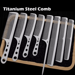 marseilis titanium steel comb professional salon hairdressing anti-static ultra thin hair brush for men