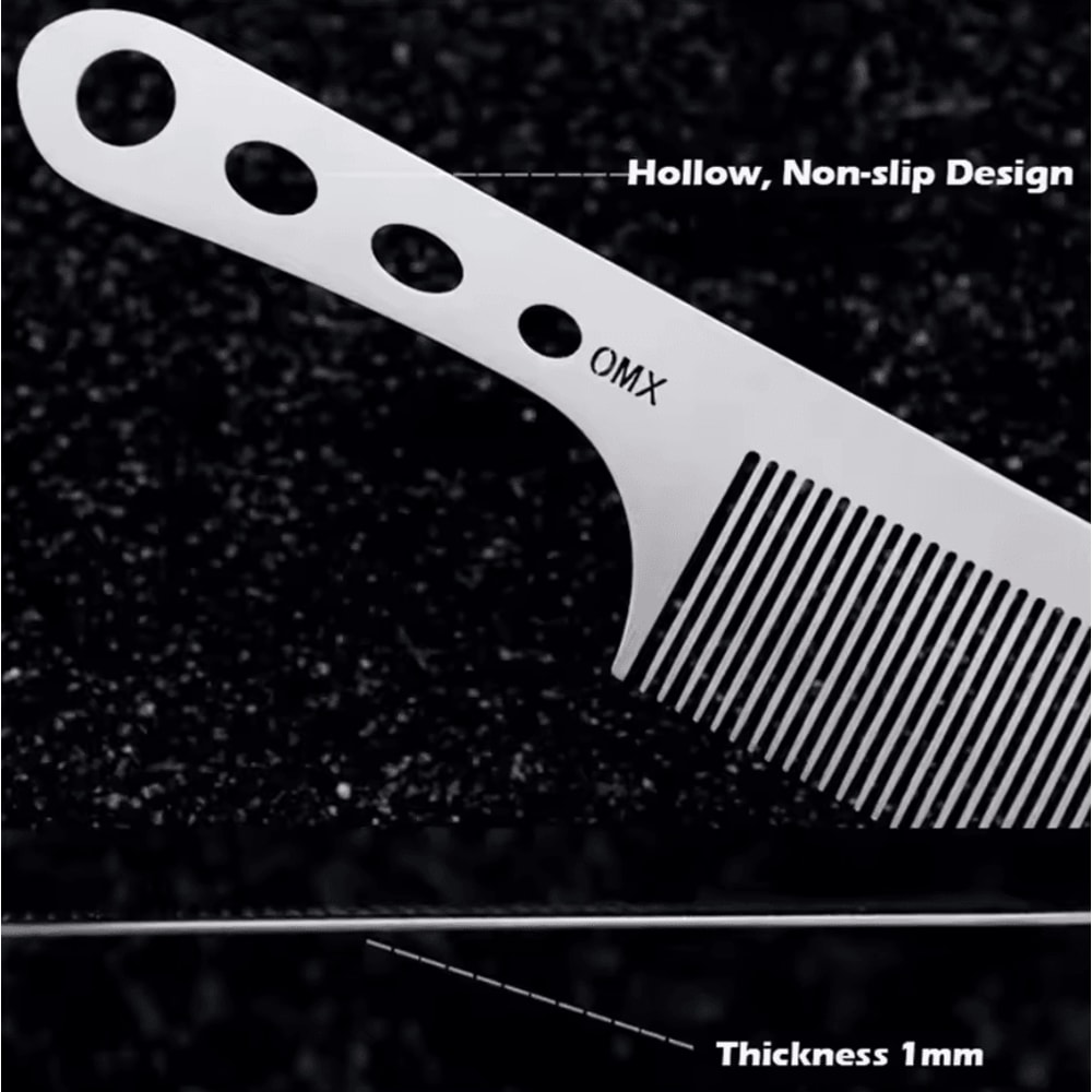 Marseilis Titanium Steel Comb Professional Salon Hairdressing AntiStatic Ultra Thin Hair Brush For 2