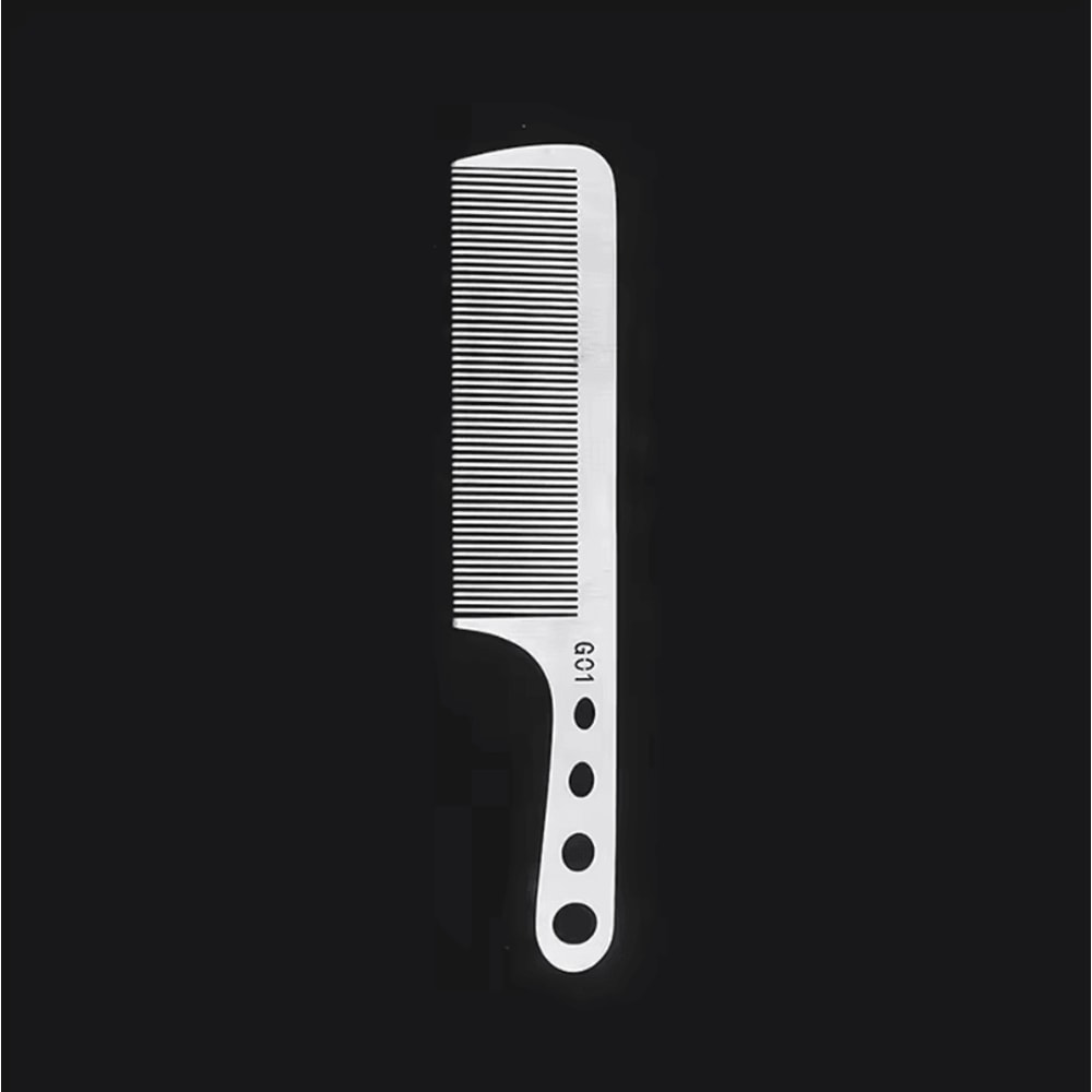 Marseilis Titanium Steel Comb Professional Salon Hairdressing AntiStatic Ultra Thin Hair Brush For 9