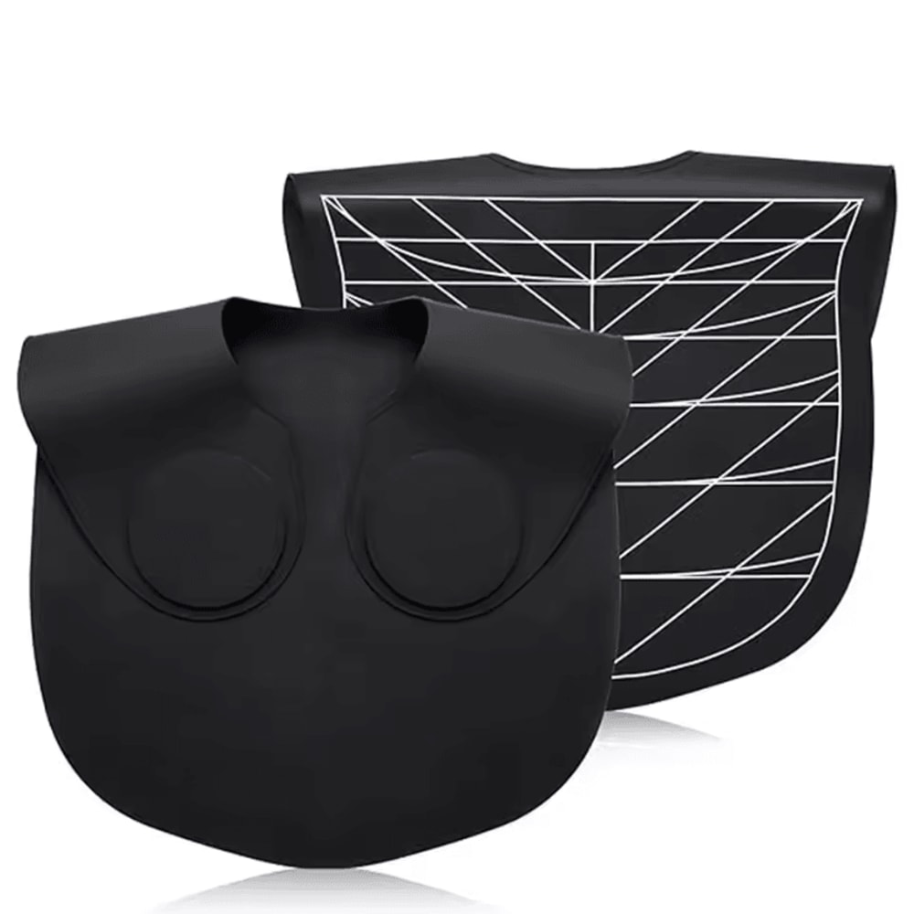 Black Hair Coloring Cape Barber Salon Waterproof Hairdressing Silicone Cloak Professional Hair Cutt 0