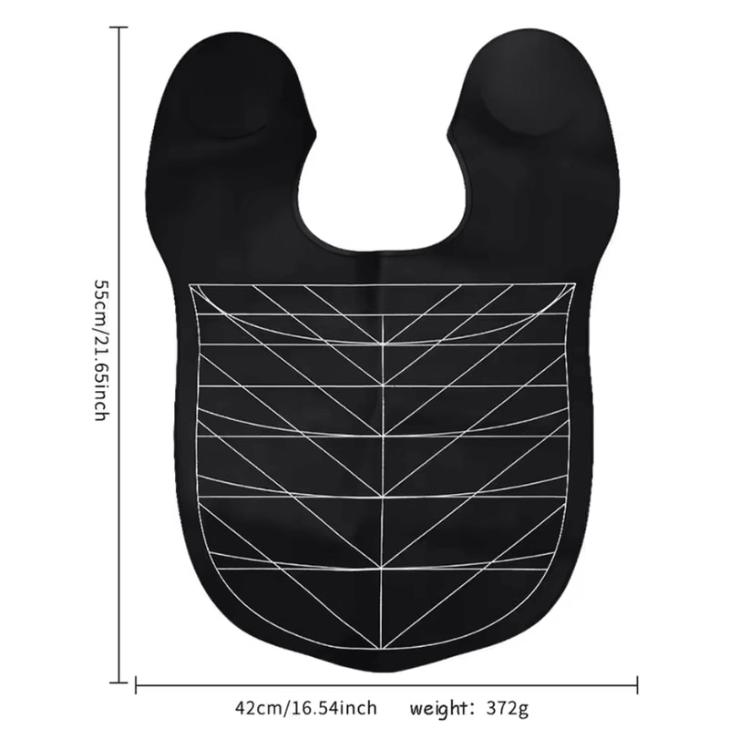 Black Hair Coloring Cape Barber Salon Waterproof Hairdressing Silicone Cloak Professional Hair Cutt 6