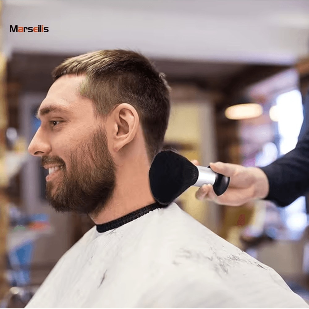 Marseilis Soft Neck Dust Remover Brush For Hair Cutting Facial Cleaning And Salon Grooming 1