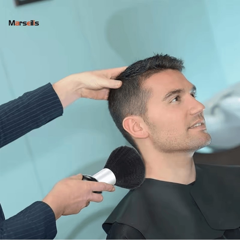 Marseilis Soft Neck Dust Remover Brush For Hair Cutting Facial Cleaning And Salon Grooming 2