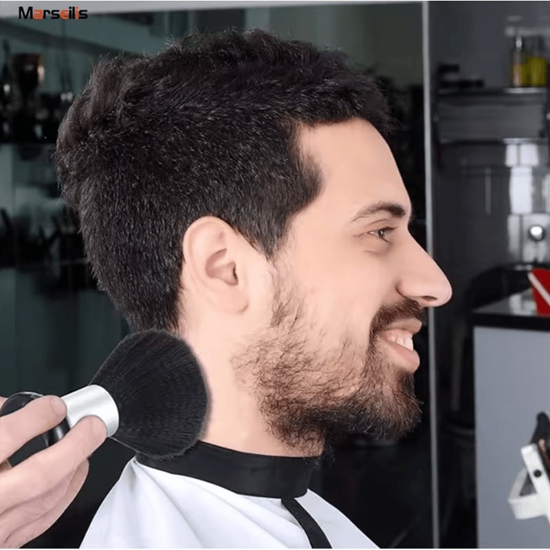 Marseilis Soft Neck Dust Remover Brush For Hair Cutting Facial Cleaning And Salon Grooming 3