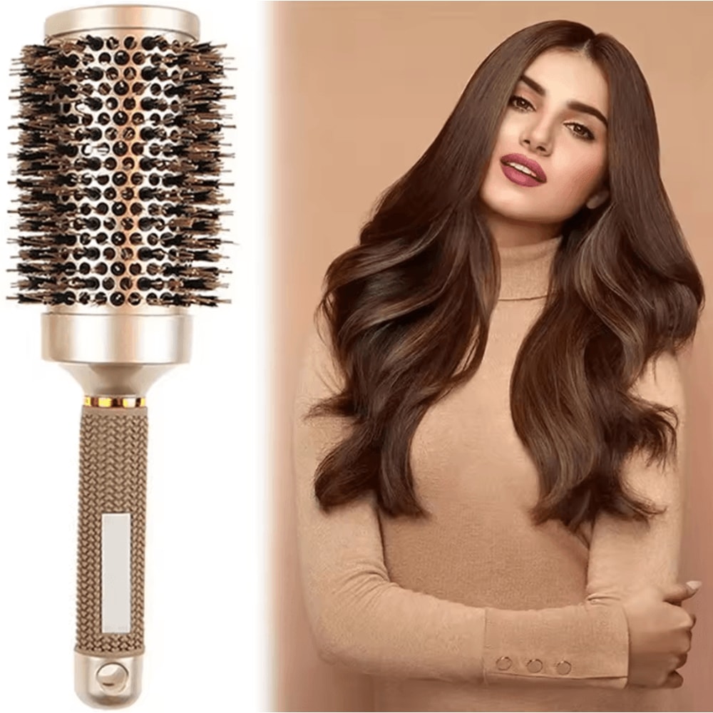 Pro Salon Hairdressing Comb And Cylindrical Curling Hairbrush Hairdresser Styling Tool Accessories 1