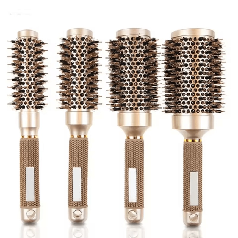 Pro Salon Hairdressing Comb And Cylindrical Curling Hairbrush Hairdresser Styling Tool Accessories 9
