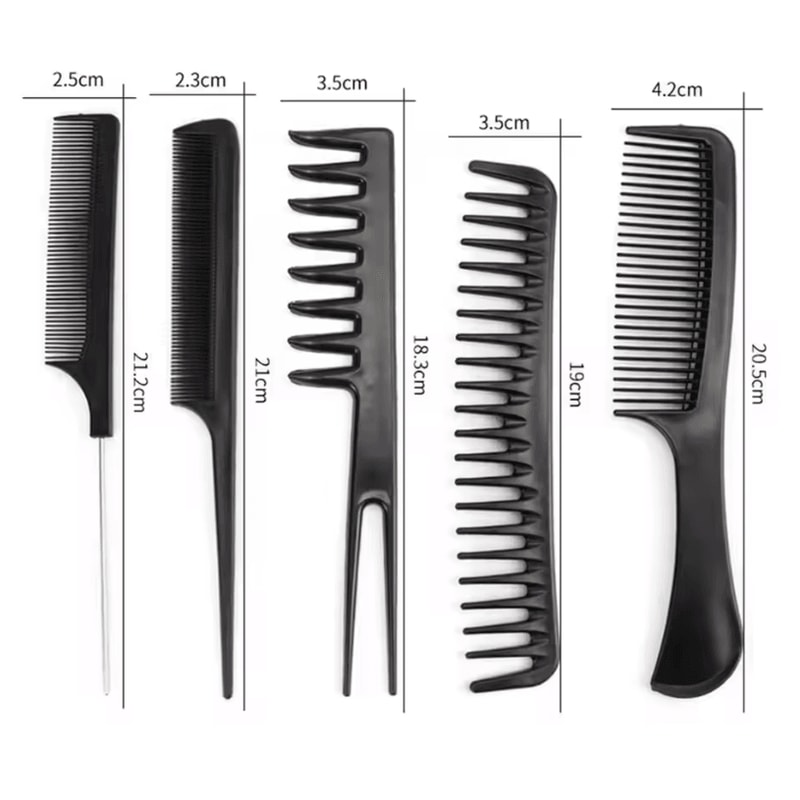 10PCS Professional Comb Set Multifunctional AntiStatic Hair Care And Hairdressing Styling Salon Too 4
