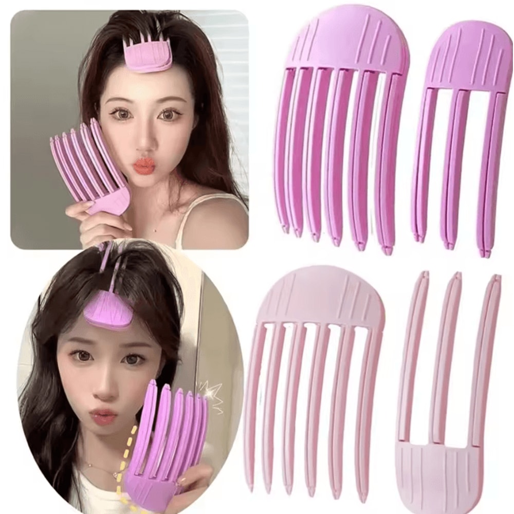 12pcs Heatless Hair Root Lifting Clips NoTrace Curling Hairpins For Fluffy Bangs And Shape Fixing 0
