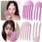 12pcs Heatless Hair Root Lifting Clips NoTrace Curling Hairpins For Fluffy Bangs And Shape Fixing 0
