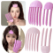 12pcs Heatless Hair Root Lifting Clips NoTrace Curling Hairpins For Fluffy Bangs And Shape Fixing 0