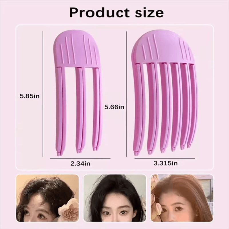 12pcs Heatless Hair Root Lifting Clips NoTrace Curling Hairpins For Fluffy Bangs And Shape Fixing 2