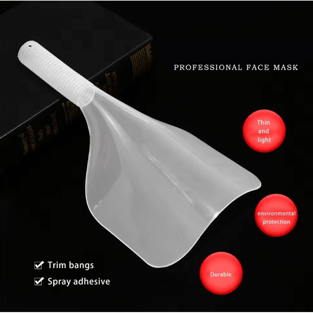 Barber Clear Plastic Face Shield Waterproof Hairspray And Salon Protective Pad For Face And Eyes 1