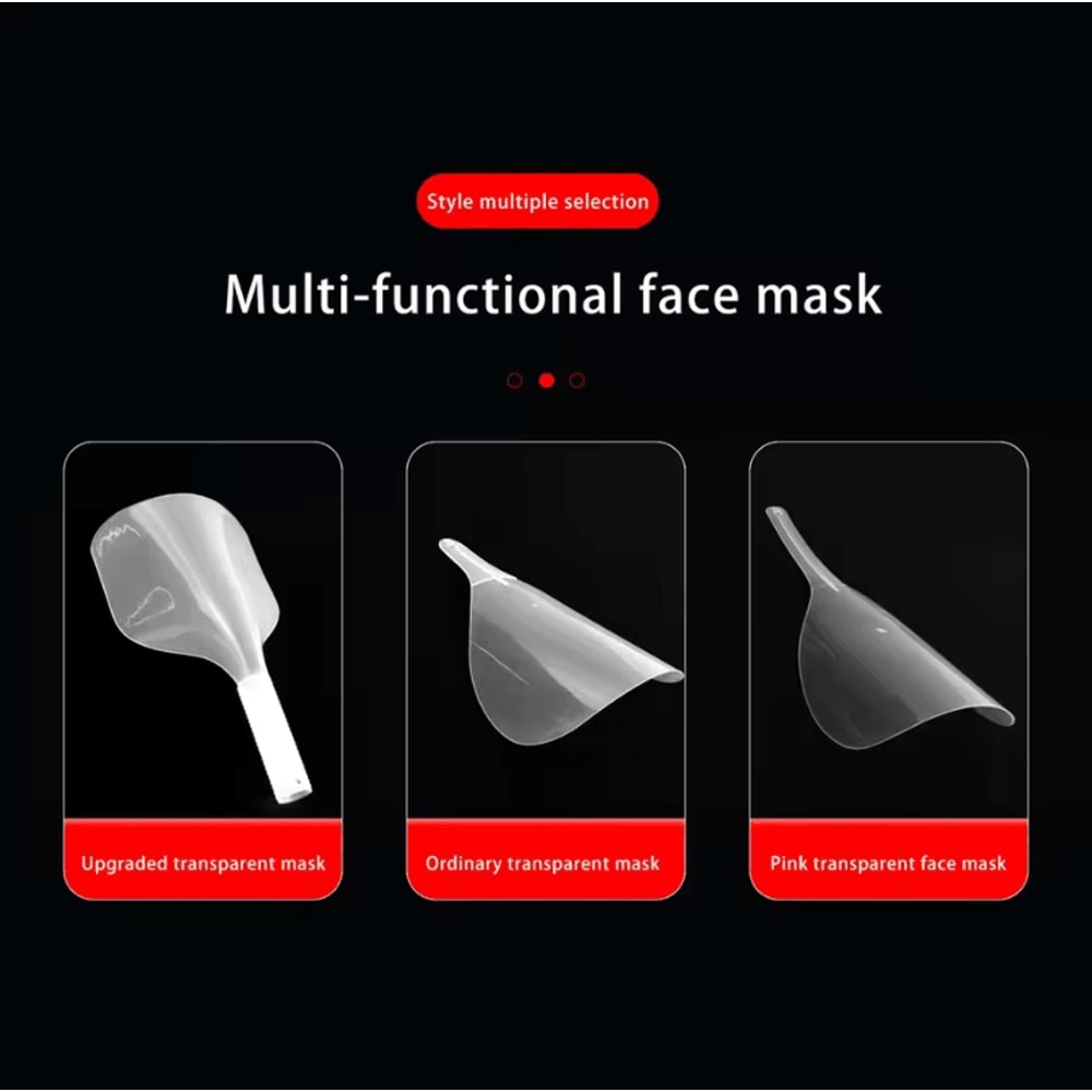 Barber Clear Plastic Face Shield Waterproof Hairspray And Salon Protective Pad For Face And Eyes 2