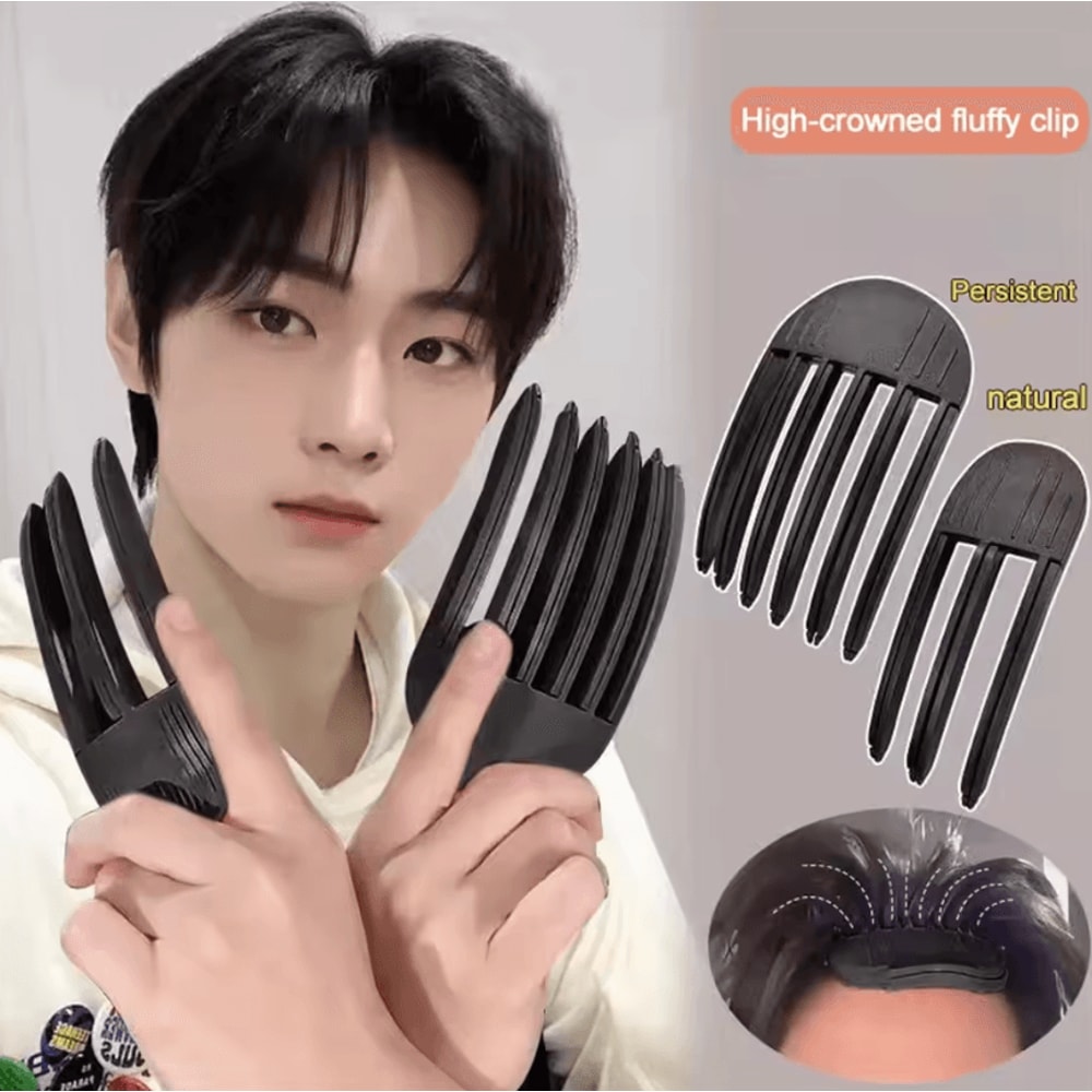 Fluffy Hair Clip Set For Men And Women Quick Fluffy Hair Clip With Bangs Hair Styling Roll Salon To 1
