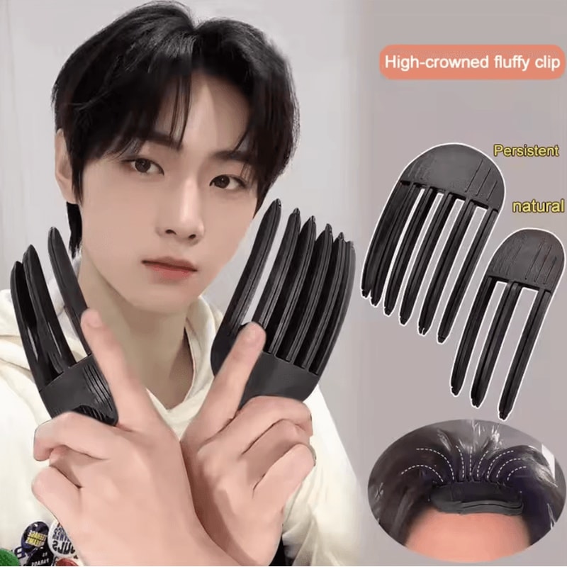 Fluffy Hair Clip Set For Men And Women Quick Fluffy Hair Clip With Bangs Hair Styling Roll Salon To 1