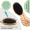 Natural Boar Bristle Hair Brush With Bamboo Handle AntiStatic Scalp Massage And Detangling Comb 1