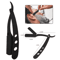 Barbershop AllSteel Razor Stainless Steel Trimmer Manual Knife With Razor Knife Holder For Hair And 3