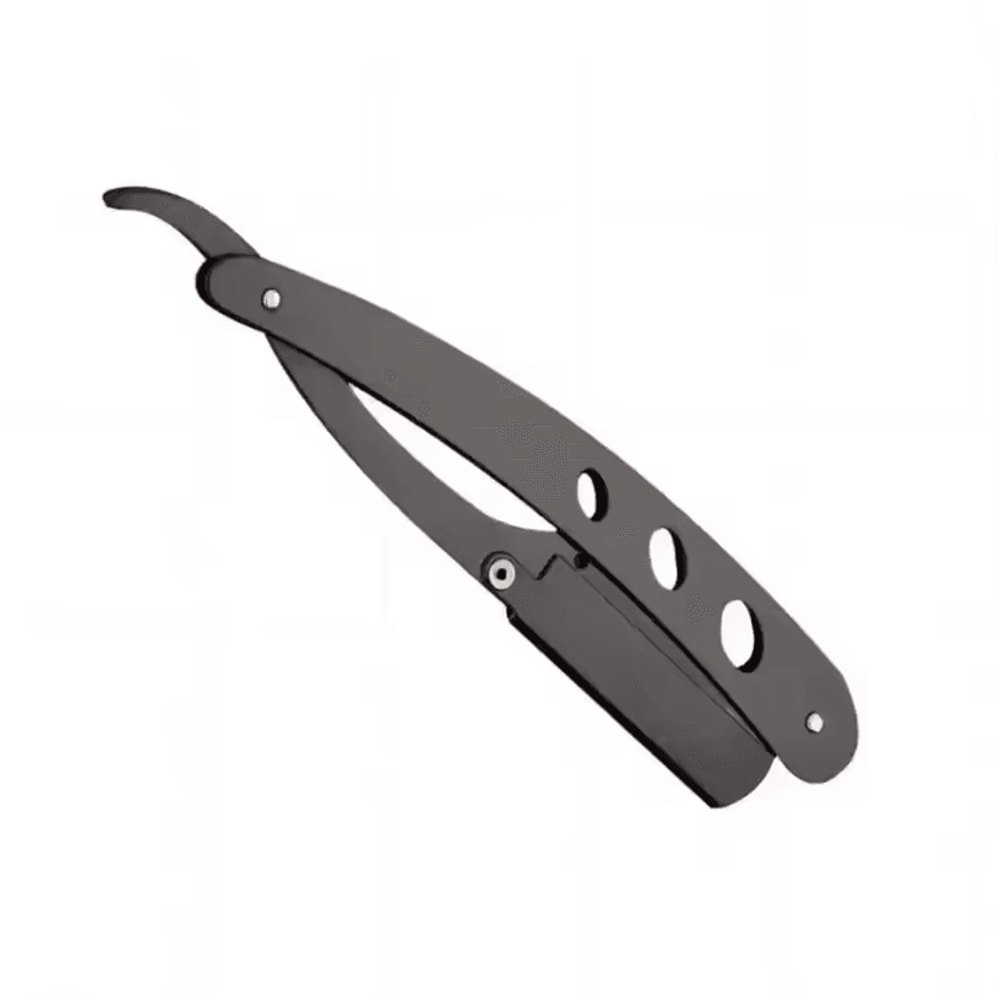 Barbershop AllSteel Razor Stainless Steel Trimmer Manual Knife With Razor Knife Holder For Hair And 4