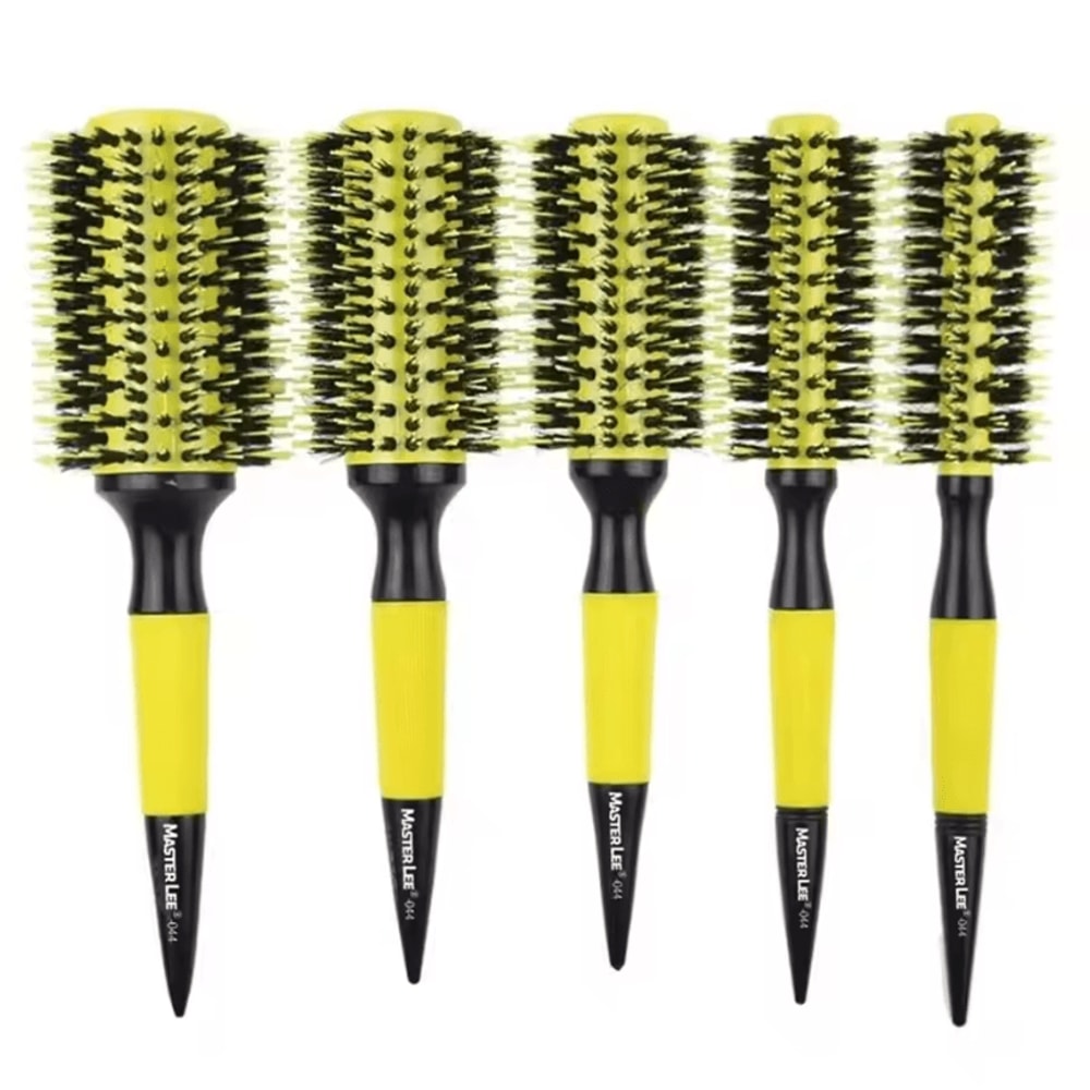 Professional Rolling Hair Brush With Nylon Bristle And Aluminum Barrel Round Comb Barbershop And H 2