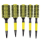 Professional Rolling Hair Brush With Nylon Bristle And Aluminum Barrel Round Comb Barbershop And H 2